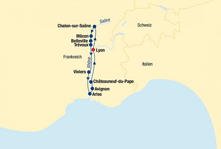 Flusskreuzfahrt Südfrankreich
