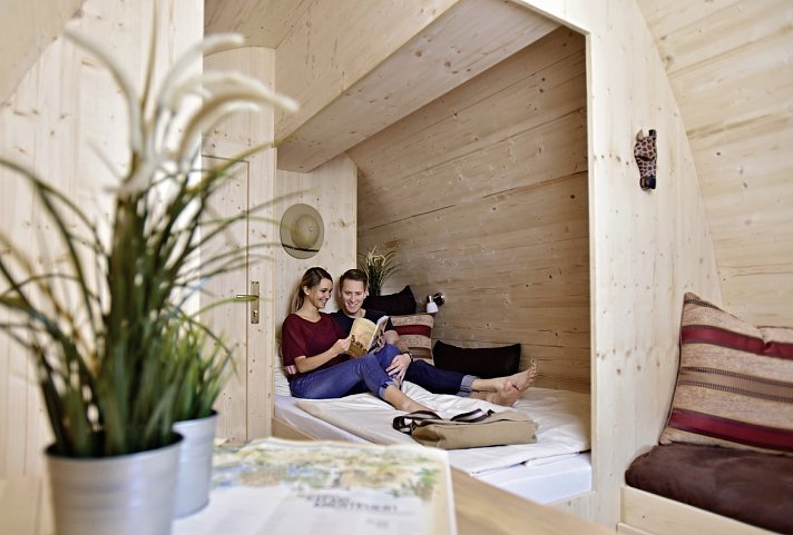 Serengeti Park Lodge - Wohnbeispiel Dschungel Lodge (Zimmercodierungen UX3 & XB3)