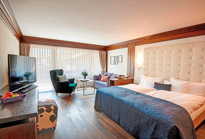 Le Mirabeau Resort & Spa - Wohnbeispiel Juniorsuite Deluxe Matterhorn (Zimmercodierung JD1)