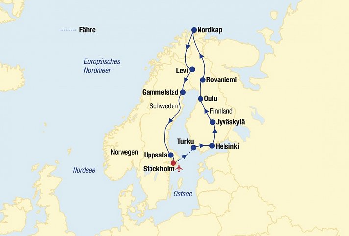 Skandinavien Rundreise mit Nordkap