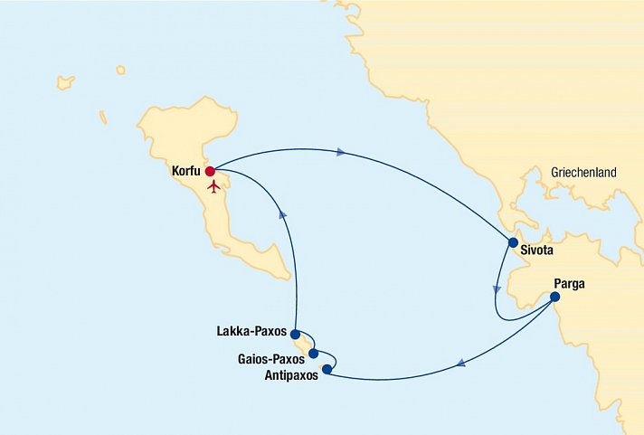 Segelkreuzfahrt Griechenland