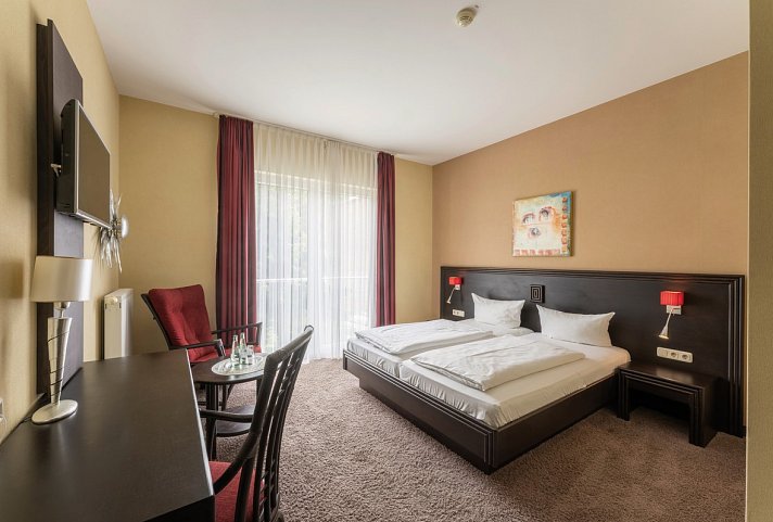 Hotel Brauhaus zum Löwen - Wohnbeispiel Doppelzimmer Komfort (Zimmercodierung DB8)