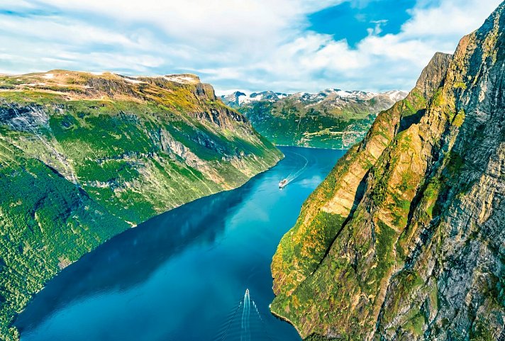 Kreuzfahrt Norwegen inkl. Bahn - Geirangerfjord