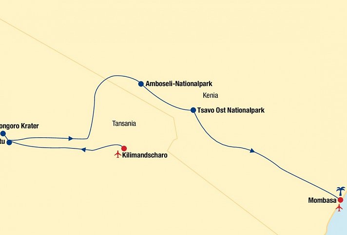 Tansania & Kenia Rundreise mit Baden