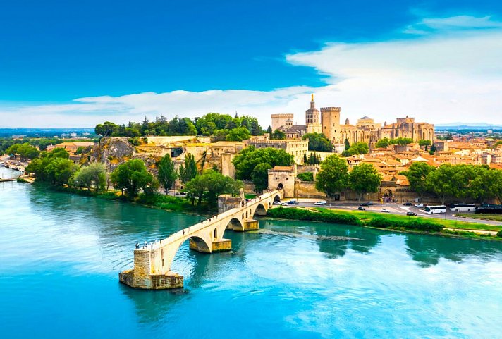 Flusskreuzfahrt Rhône - Saint Benezet Brücke, Avignon