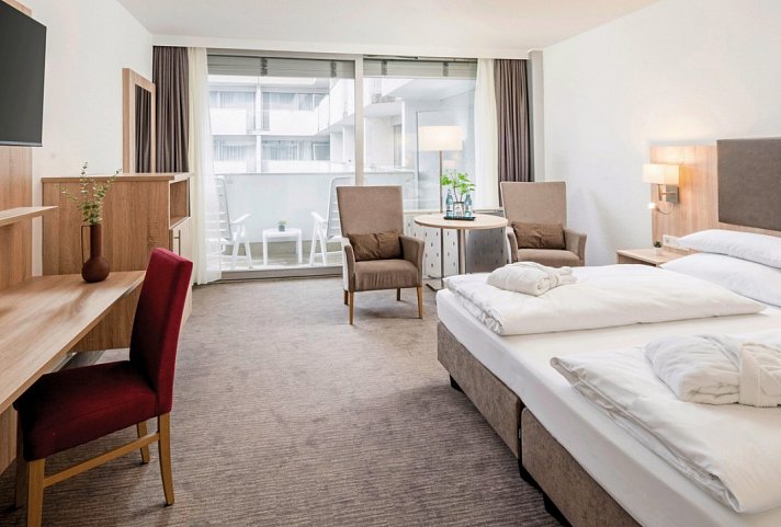 Hotel Frankenland - Wohnbeispiel Doppelzimmer Komfort (Zimmercodierung DF1)