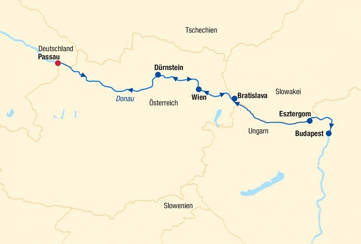 Flusskreuzfahrt Donau