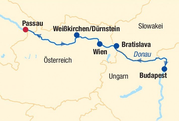 Flusskreuzfahrt Donau