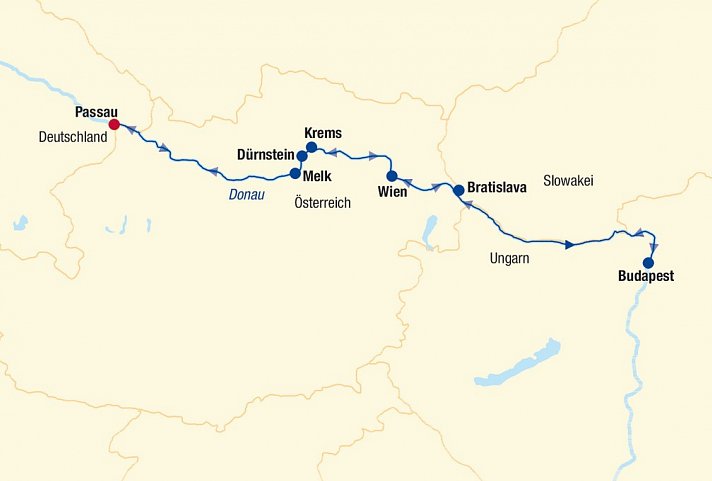 Flusskreuzfahrt Donau