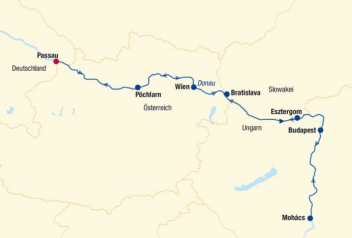 Flusskreuzfahrt Donau