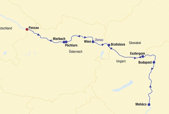 Flusskreuzfahrt Donau