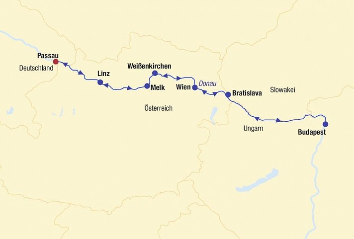 Flusskreuzfahrt Donau