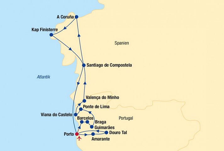 Portugal & Galicien Rundreise