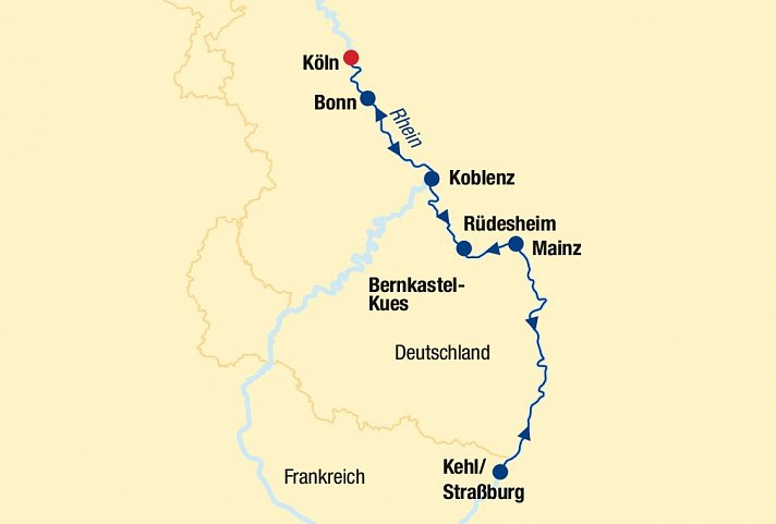 Flusskreuzfahrt Rhein