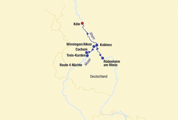 Flusskreuzfahrt Rhein & Mosel