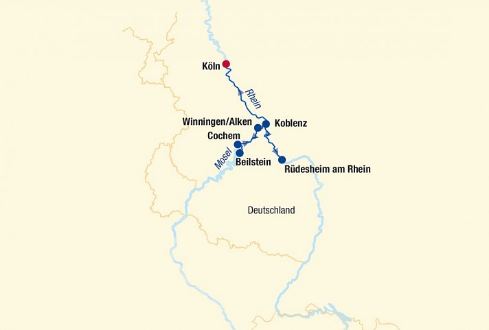 Flusskreuzfahrt Rhein & Mosel