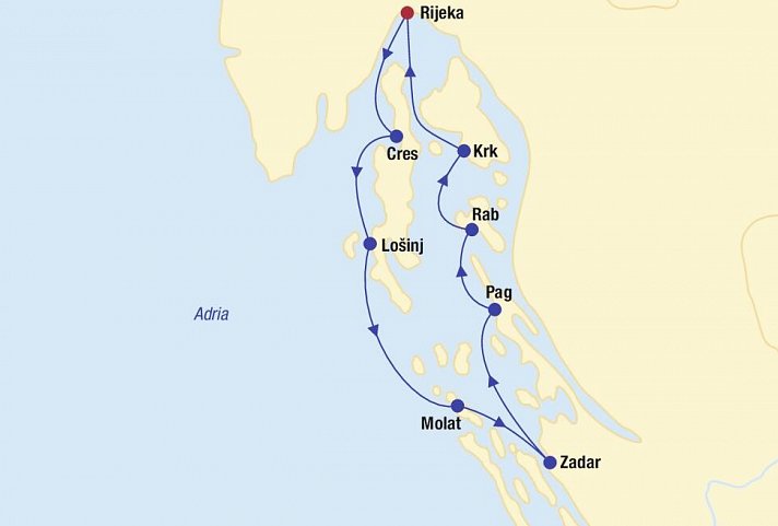 Blaue Reise Kroatien Aktiv & Cappuccino (Rijeka)