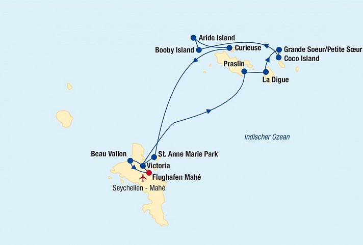 Seychellen Segeltörn & Baden