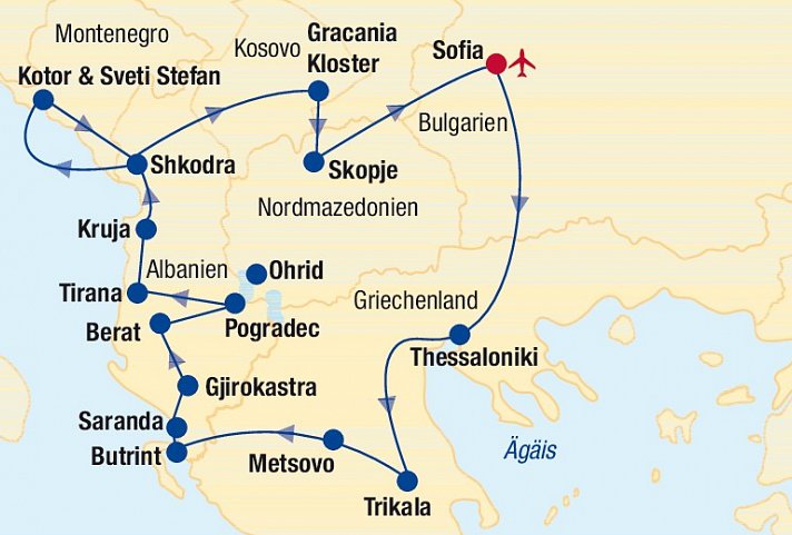Balkan Rundreise