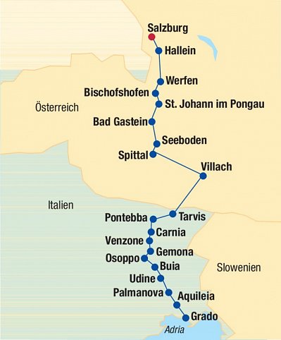 Alpe-Adria Fernradweg ab Salzburg