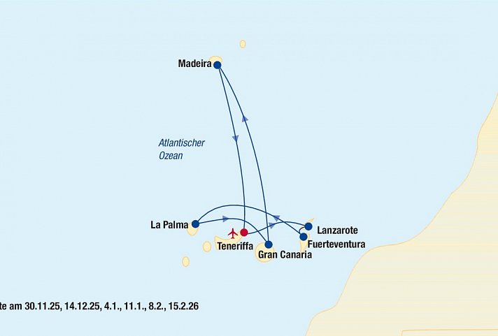 Kreuzfahrt Kanaren & Madeira