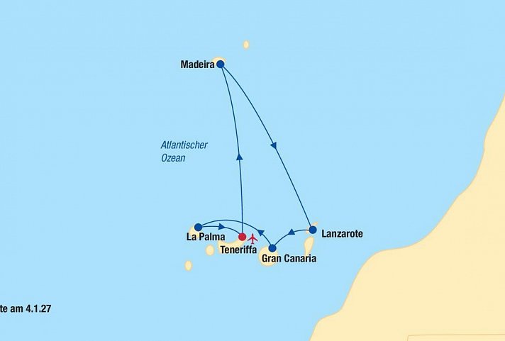 Kreuzfahrt Kanaren & Madeira