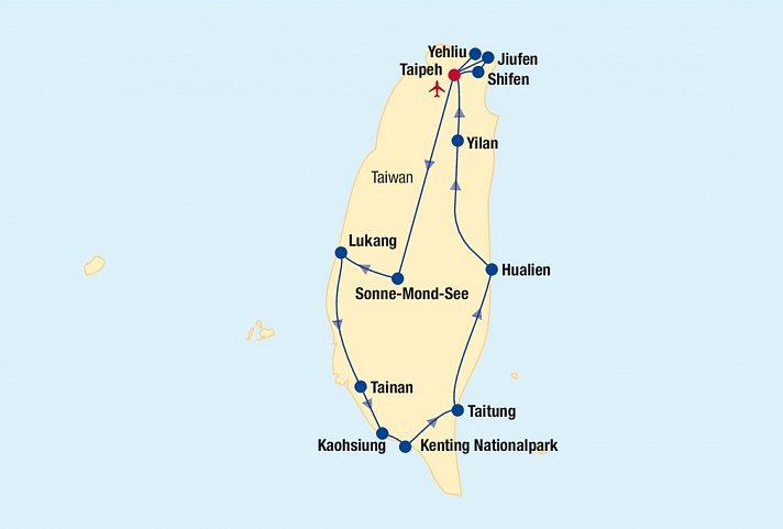Taiwan Rundreise