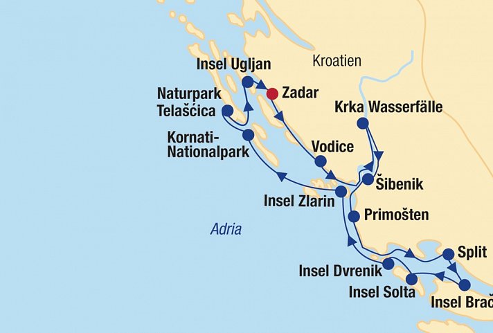 Blaue Reise Kroatien (Zadar)