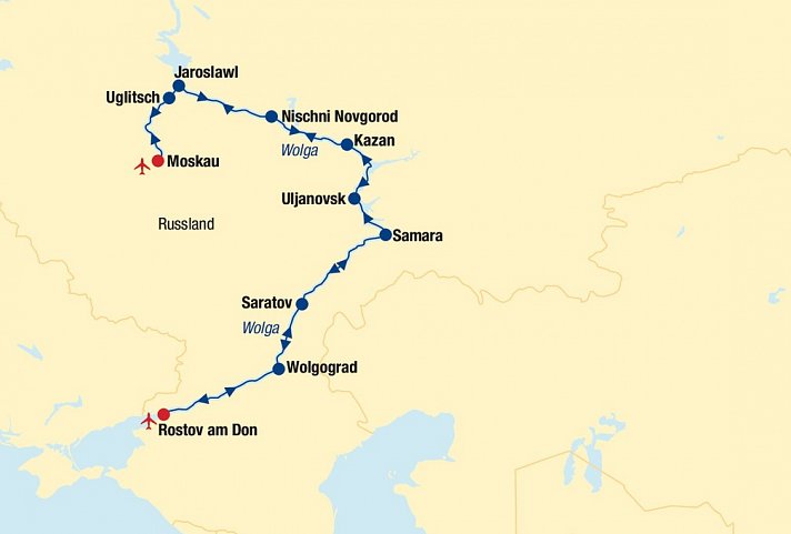 Russland Flusskreuzfahrt (ab Moskau)