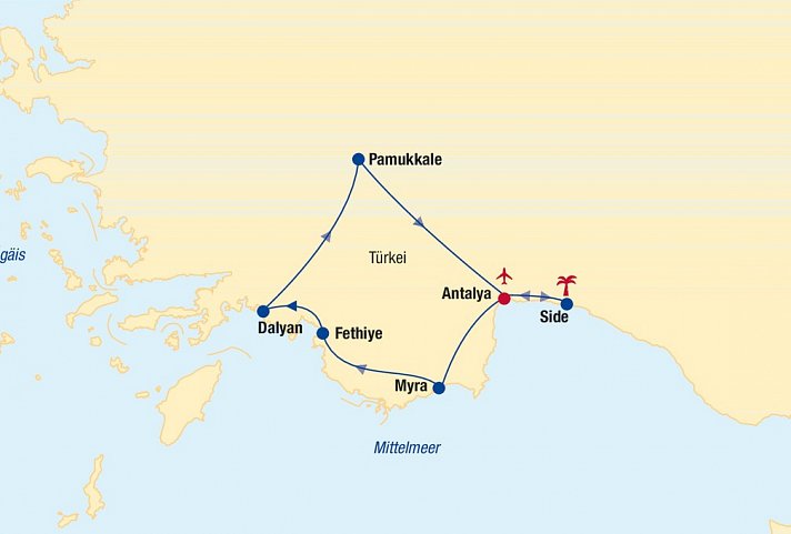Türkei Rundreise & Baden