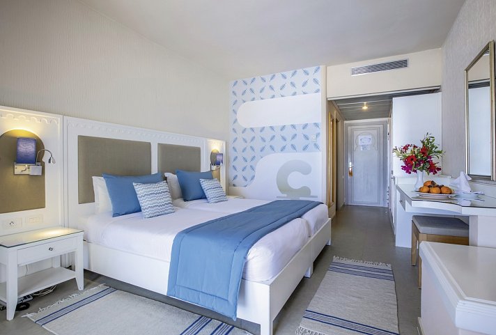 Calimera Yati Beach - Wohnbeispiel Doppelzimmer (Zimmercodierungen DB1, DC1, DP1, DBM, DCM, DE1, EB1, DB2 & D1M)