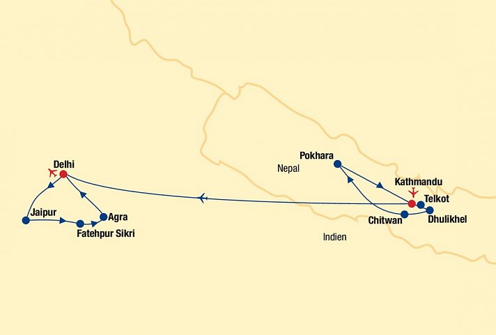 Nepal & Indien Rundreise
