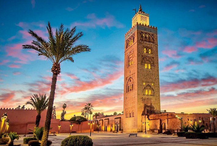 Glanzvolle Königsstädte - Marrakesch - Koutoubia-Moschee