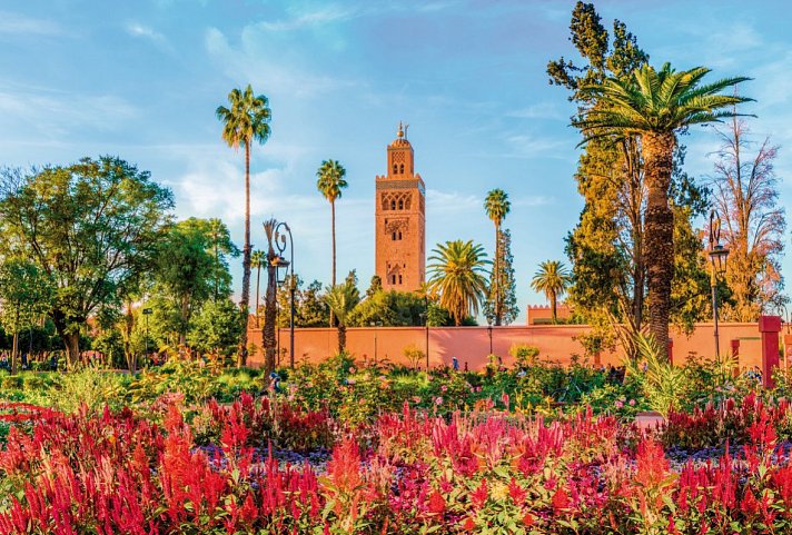 Marokkos Schätze - Küstenkultur, Marrakesch und die unendliche Weite der Wüste - Koutoubia-Moschee, Marrakesch