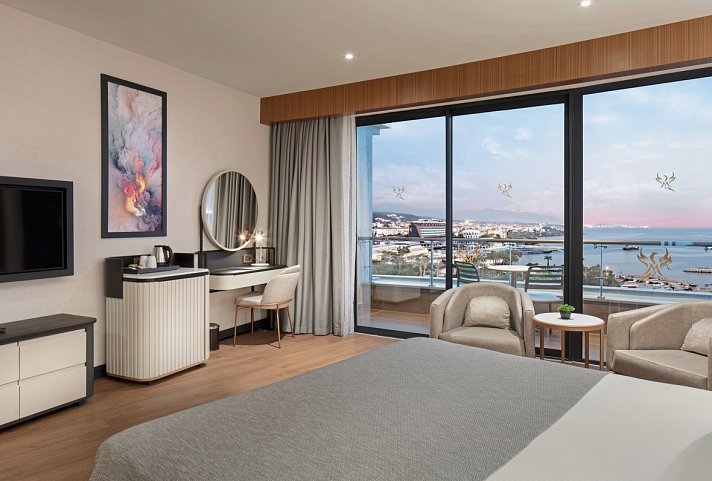 Mylome Luxury Hotel & Resort - Wohnbeispiel Doppelzimmer Meerblick (Zimmercodierungen DBM & DCM)