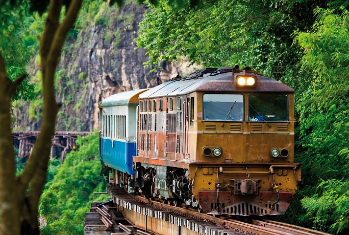 Nord-Thailand Kaleidoskop (Gruppenreise, ohne Bangkok) - Thailand-Burma-Eisenbahn, Kanchanaburi