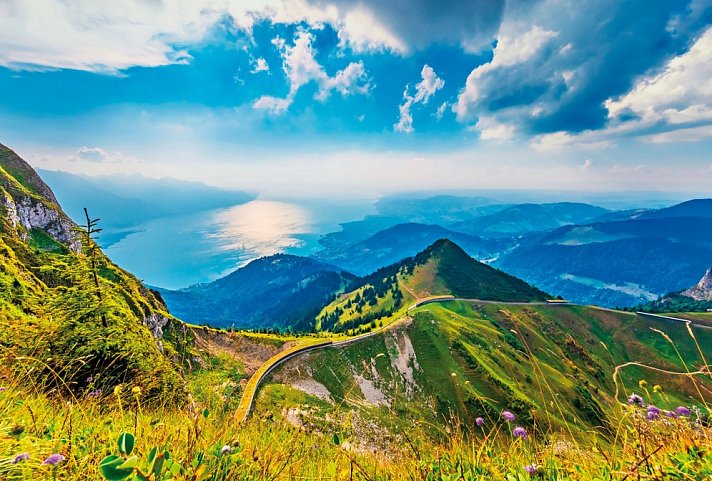 Die schönsten Berge der Schweizer Alpen - Rochers de Naye mit Blick auf Genfersee