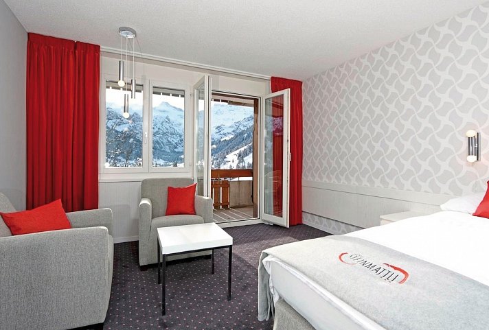 Steinmattli - Wohnbeispiel Doppelzimmer (Zimmercodierungen DG1, DG2 & DG3)