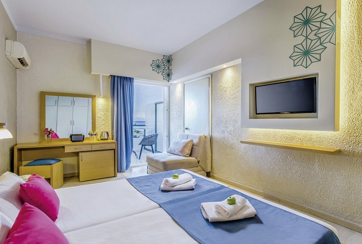 Albatros Hotel - Wohnbeispiel Doppelzimmer Meerblick (Zimmercodierung DBM)
