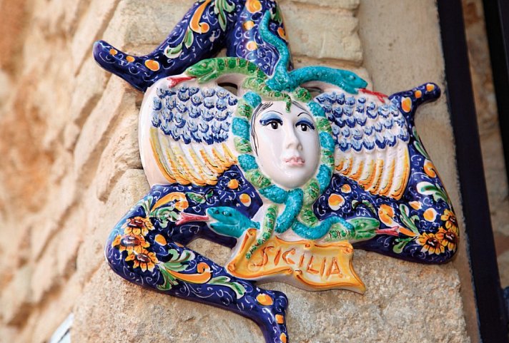 Autotour Kulturelles Sizilien - Trinacria, Symbol Siziliens