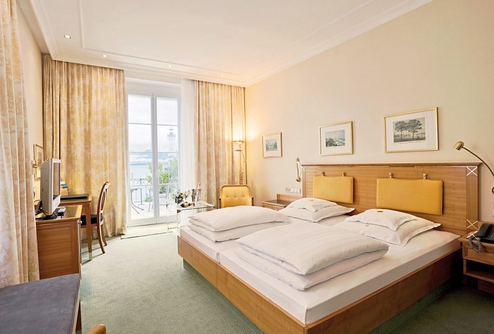 Hotel Reutemann-Seegarten - Wohnbeispiel Doppelzimmer Seeseite (Zimmercodierung DB2)