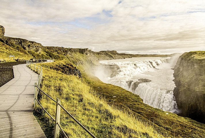 Island gemütlich erwandern - Gullfoss