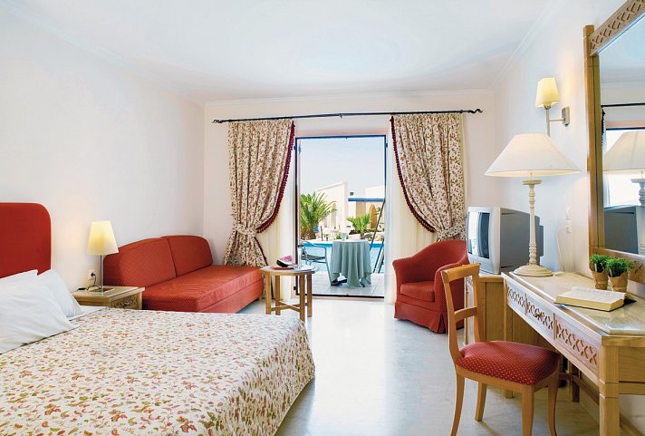 Mitsis Family Village - Wohnbeispiel Doppelzimmer Meerblick (Zimmercodierung D1M)