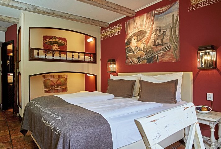 Erlebnishotel El Andaluz - Wohnbeispiel Standardzimmer (Zimmercodierungen DB1, EB1, TB1, RB1, DX1, EX1, TX1, RX1, DX2, EX2, TX2, RX2, DS3, ES3, TS3, RS3, FB1, FX1, FX2, FX3, XB1, XB2, XB3 & XB4)