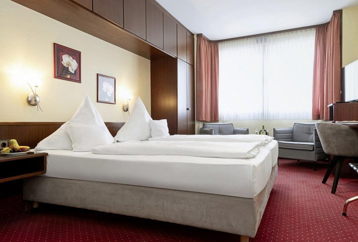 Hotel Amberger - Wohnbeispiel Doppelzimmer (Zimmercodierung DB1)