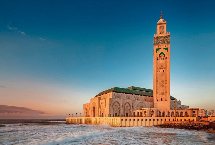 Faszination aus 1001 Nacht (Privatreise ab/bis Marrakesch) - Moschee Hassan II - Casablanca