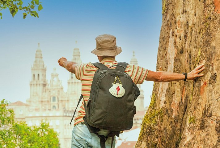 Wandern auf dem Jakobsweg - Die französische Route - Kathedrale, Santiago de Compostela