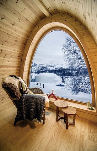 Erlebnis Polarlicht, Postschiff und Snowhotel - Wohnbeispiel Gamme