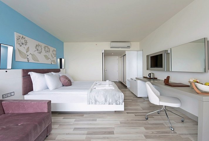 Flora Garden Ephesus - Wohnbeispiel Doppelzimmer Deluxe Landblick (Zimmercodierungen DDL & DC1)