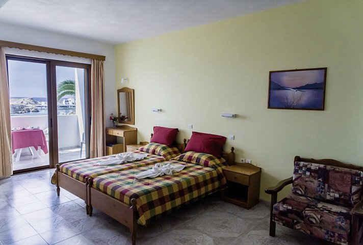 Krinos - Wohnbeispiel Doppelzimmer Meerblick (Zimmercodierung DBM)